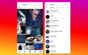 Página Explorar do Instagram